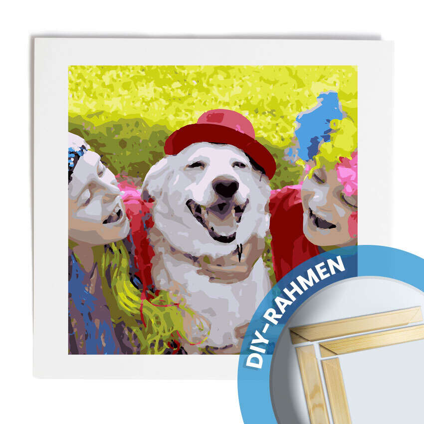 Malen nach Zahlen 50x50-DIY Rahmen